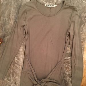 Michael Stars tie-front T-shirt dress